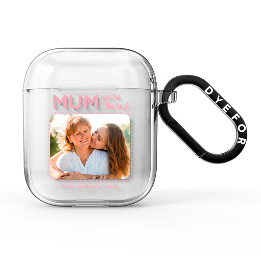 Long Distance Mothers Day Photo AirPods Clear Case