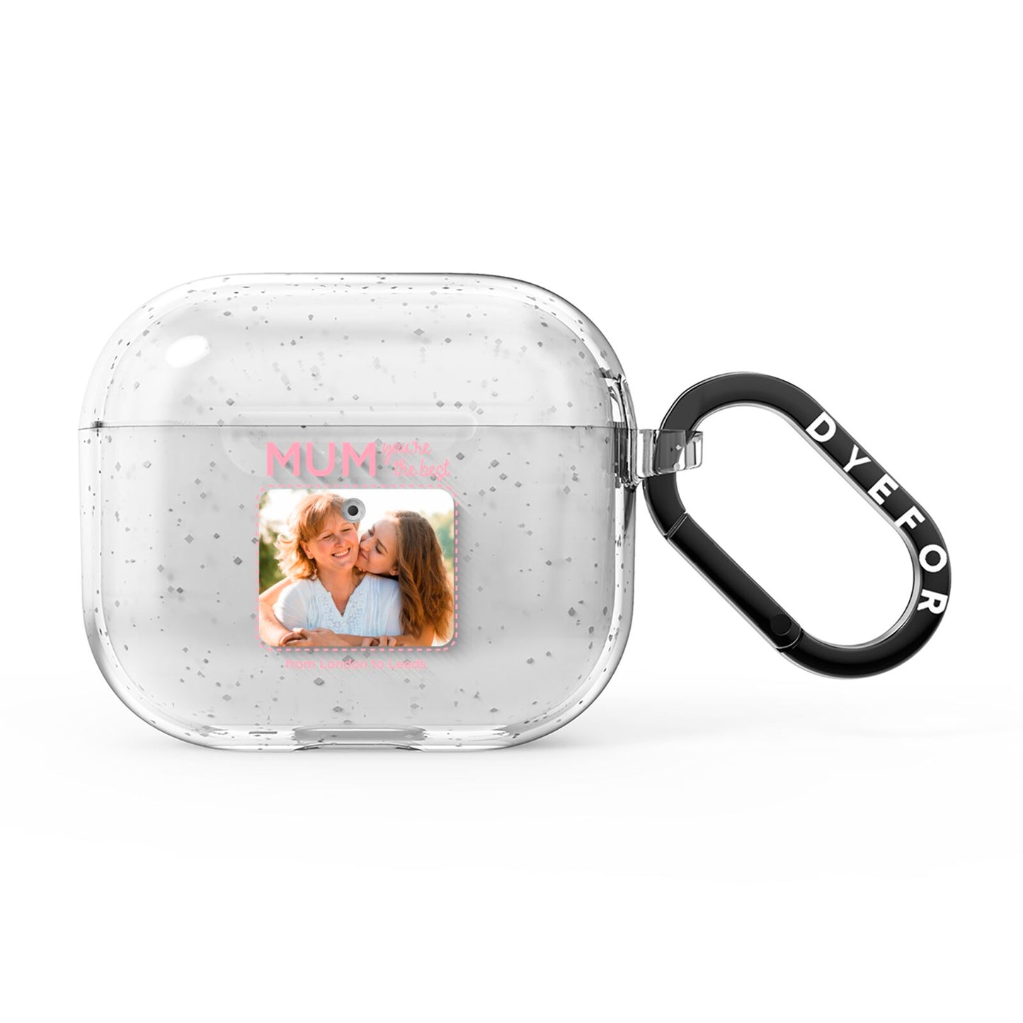 Long Distance Mothers Day Photo AirPods Glitter Case 3rd Gen