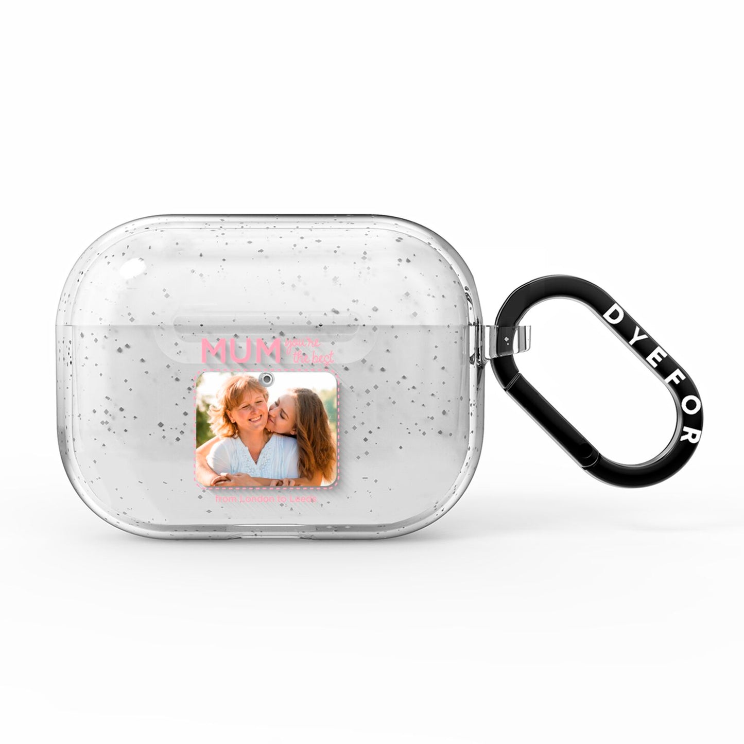 Long Distance Mothers Day Photo AirPods Pro Glitter Case