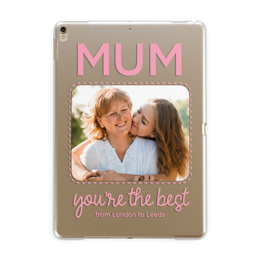 Long Distance Mothers Day Photo Apple iPad Gold Case