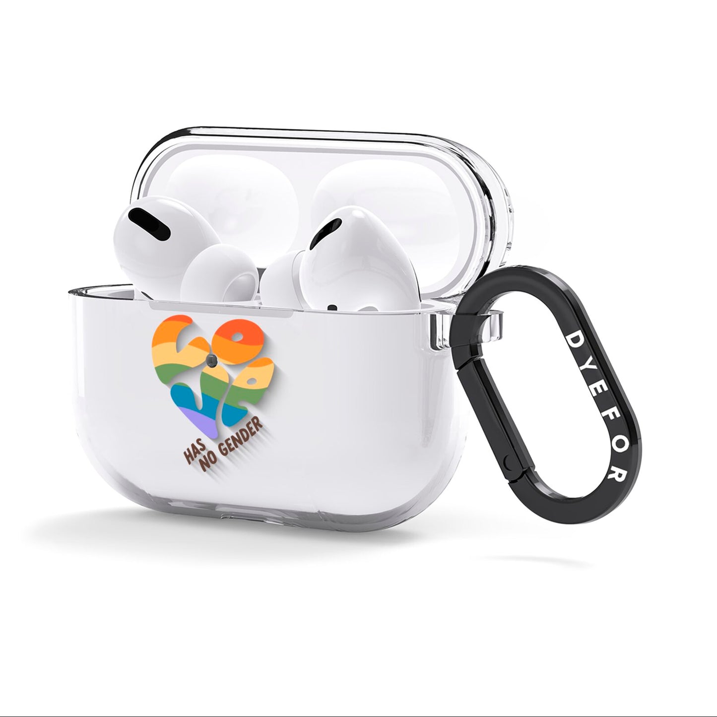 Love Has No Gender AirPods Clear Case 3rd Gen Side Image