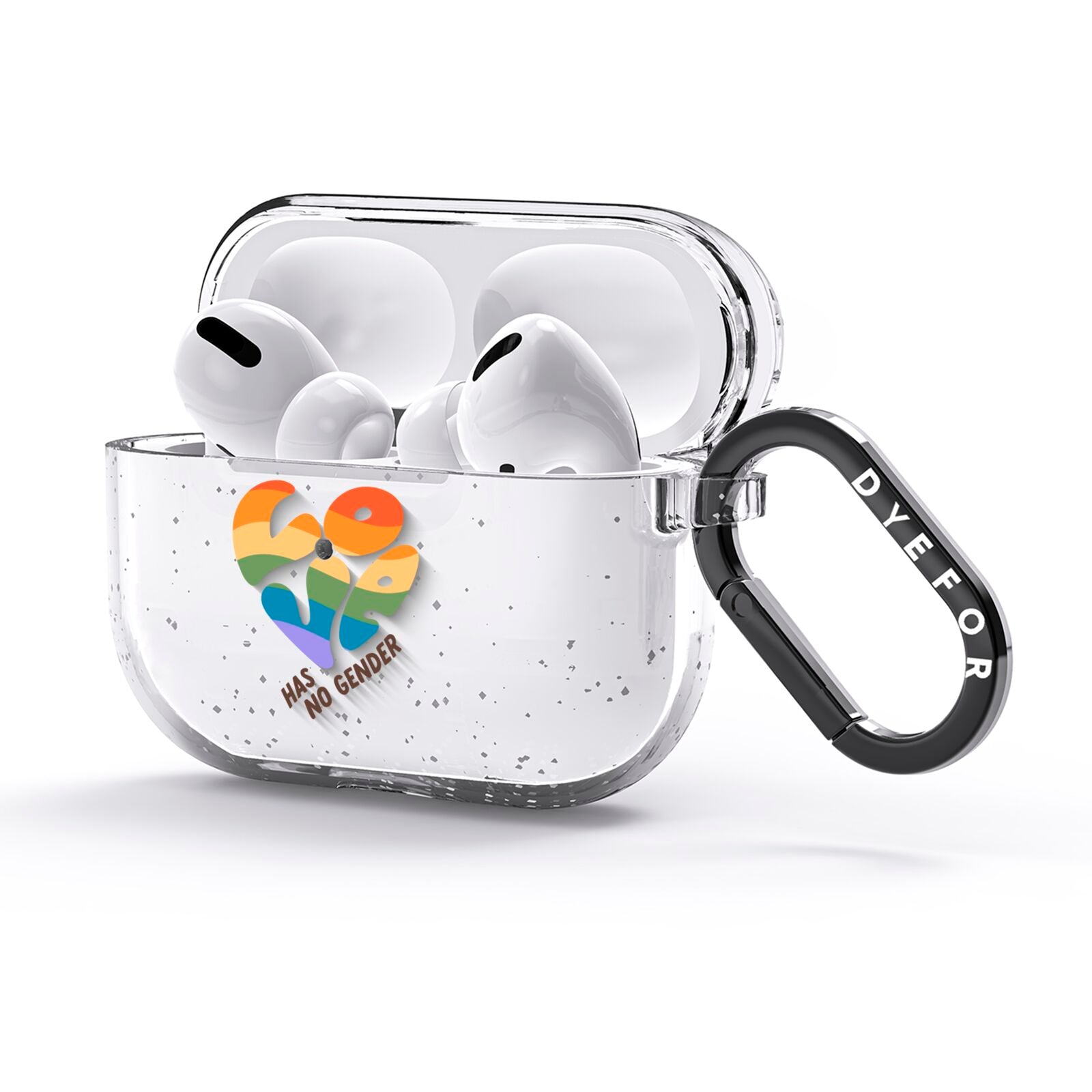 Love Has No Gender AirPods Glitter Case 3rd Gen Side Image