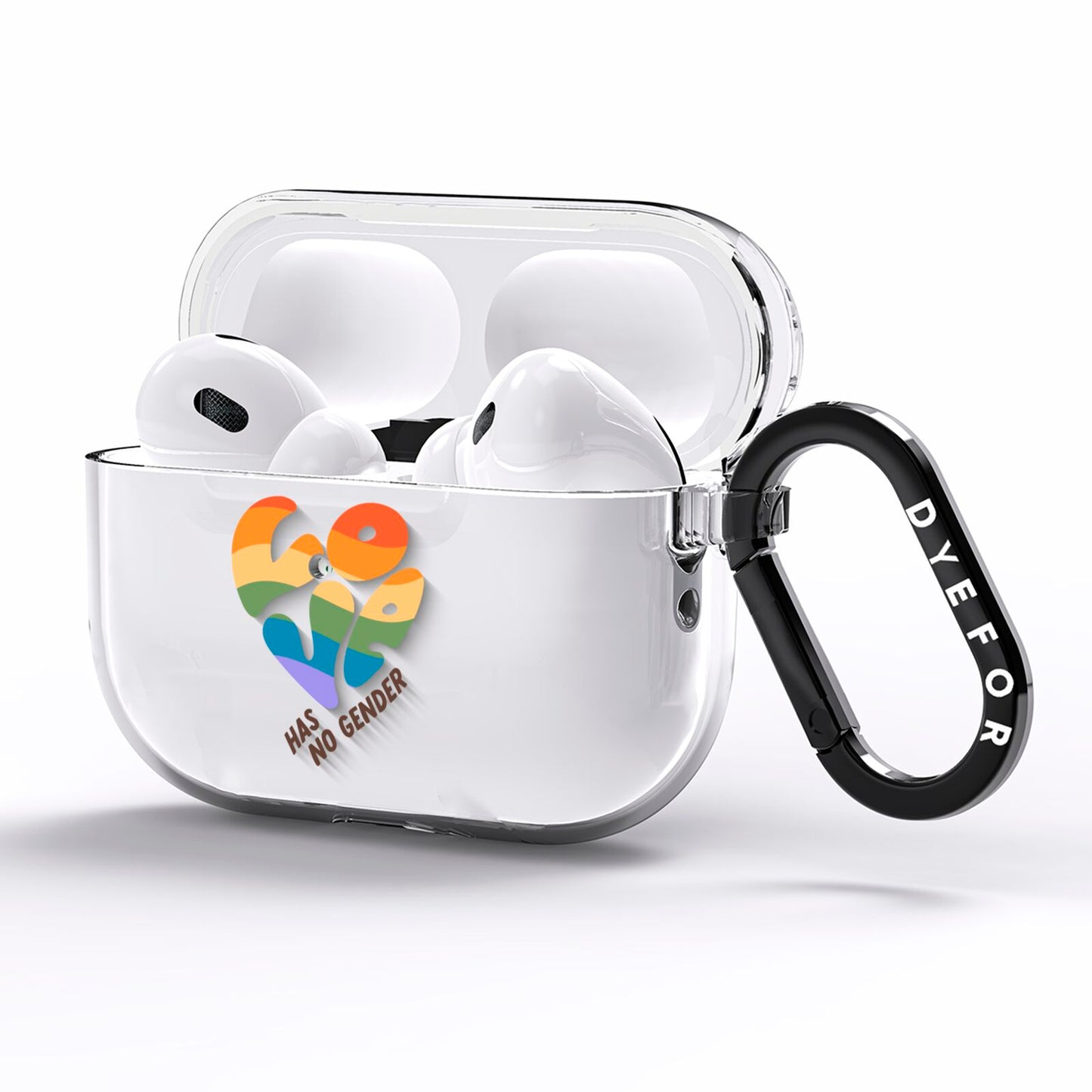 Love Has No Gender AirPods Pro Clear Case Side Image