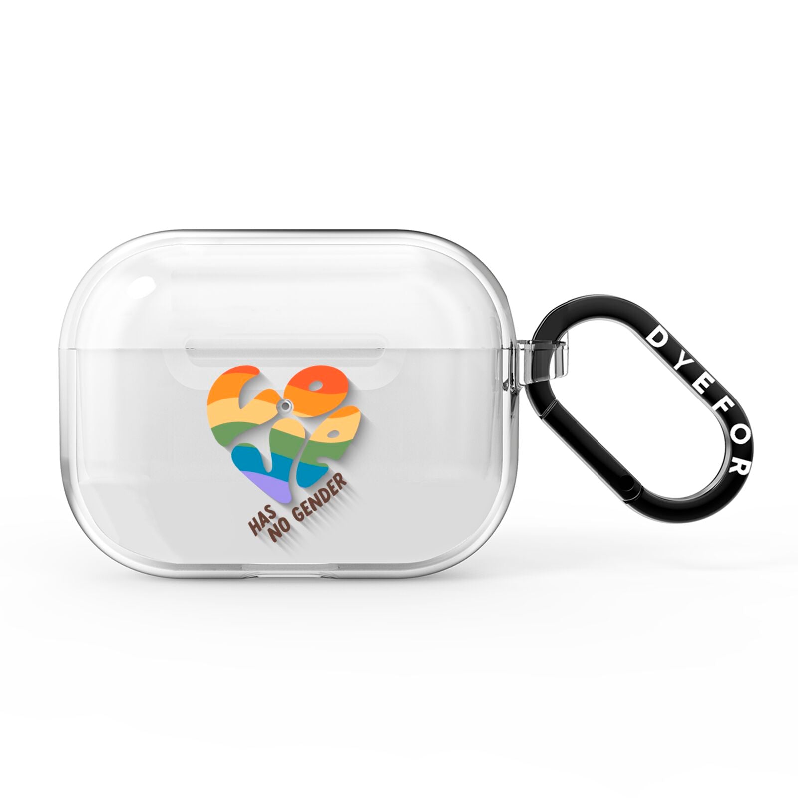 Love Has No Gender AirPods Pro Clear Case