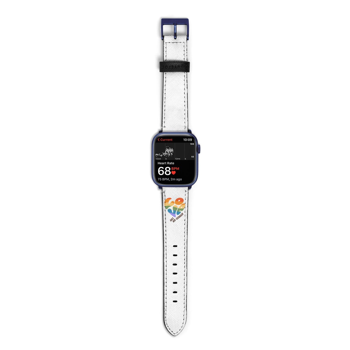 Love Has No Gender Apple Watch Strap Size 38mm with Blue Hardware