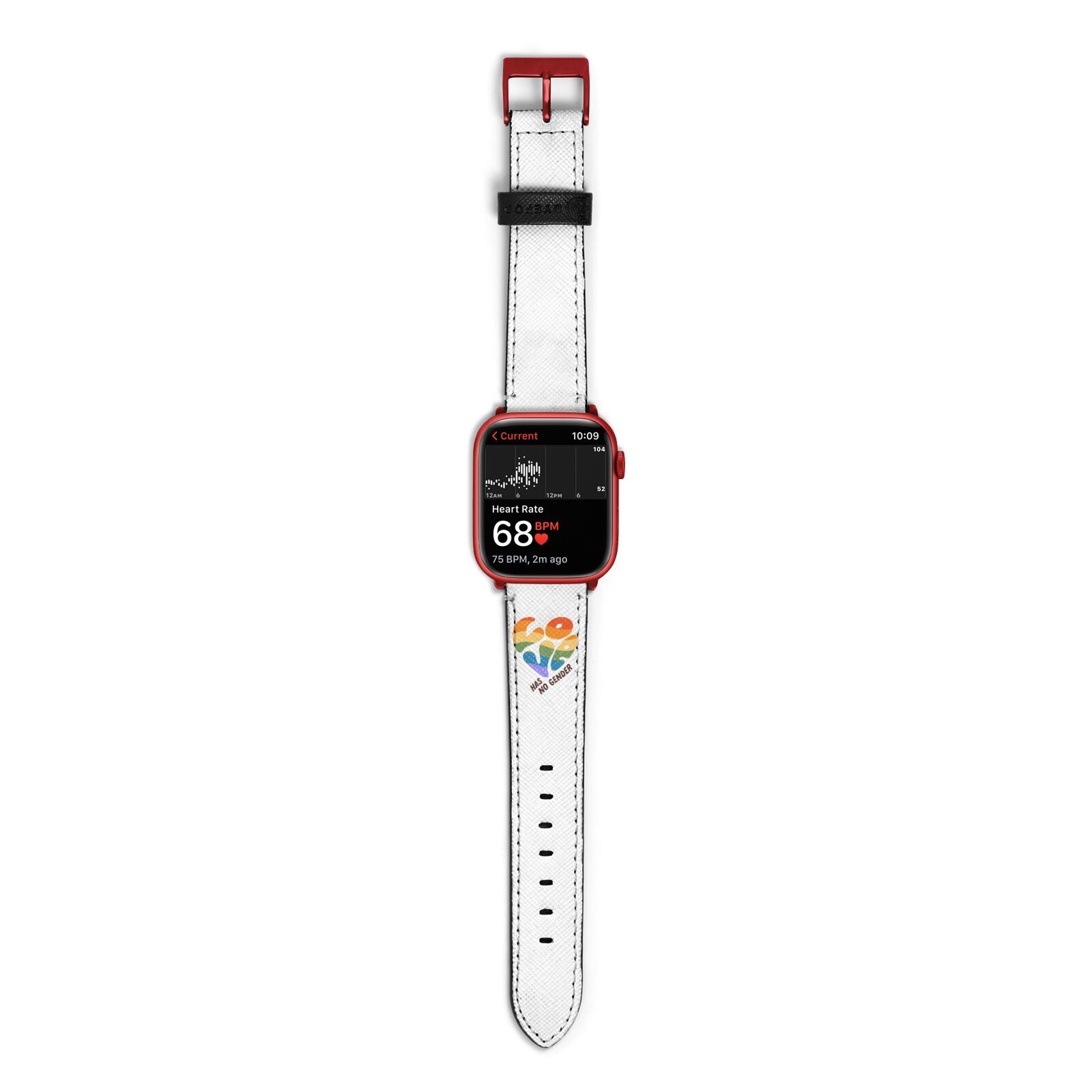 Love Has No Gender Apple Watch Strap Size 38mm with Red Hardware