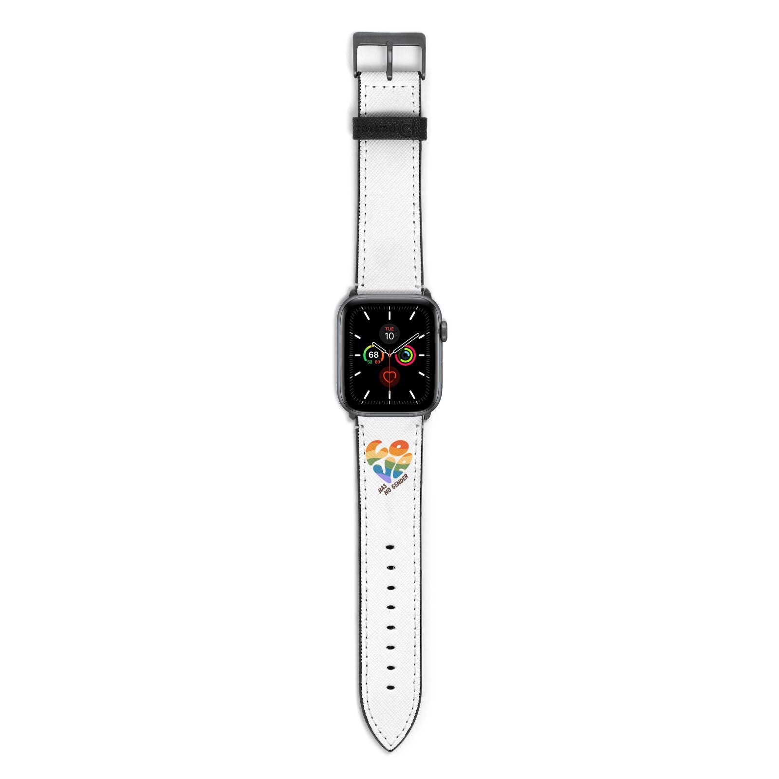 Love Has No Gender Apple Watch Strap with Space Grey Hardware