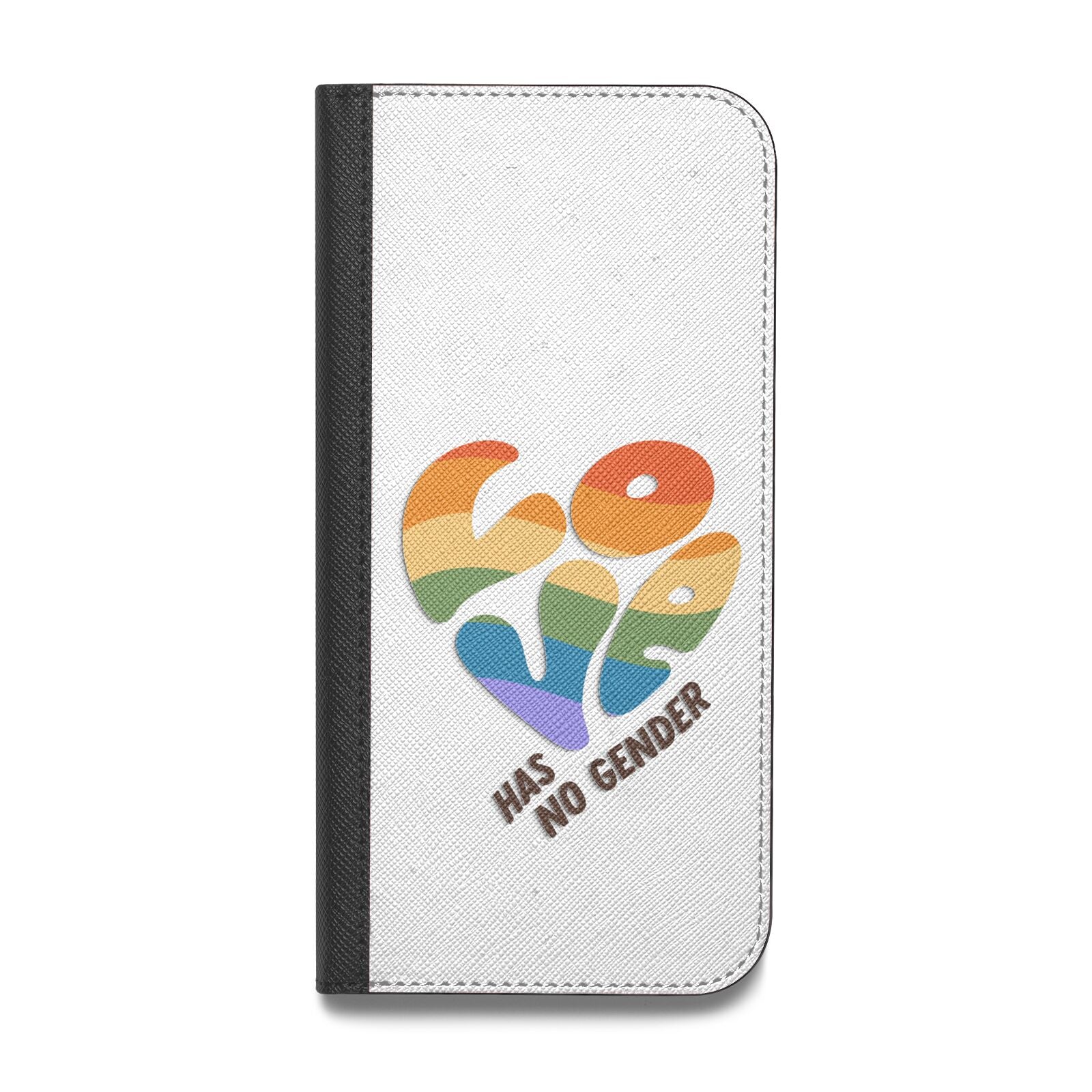 Love Has No Gender Vegan Leather Flip Samsung Case