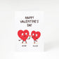 Love Heart Couples Custom A5 Greetings Card