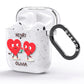 Love Heart Couples Custom AirPods Glitter Case Side Image