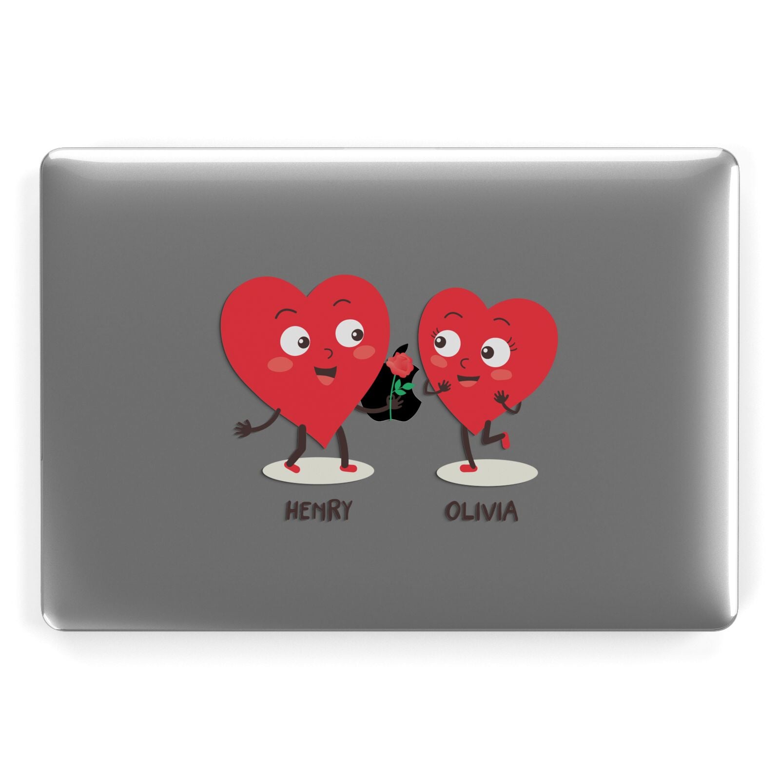 Love Heart Couples Custom Apple MacBook Case