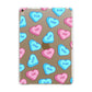Love Heart Sweets with Names Apple iPad Gold Case