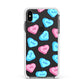 Love Heart Sweets with Names Apple iPhone Xs Max Impact Case White Edge on Black Phone