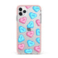 Love Heart Sweets with Names iPhone 11 Pro Max Impact Pink Edge Case