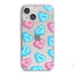 Love Heart Sweets with Names iPhone 13 Mini TPU Impact Case with White Edges