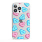 Love Heart Sweets with Names iPhone 13 Pro Clear Bumper Case