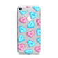 Love Heart Sweets with Names iPhone 7 Bumper Case on Silver iPhone