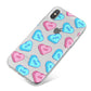 Love Heart Sweets with Names iPhone X Bumper Case on Silver iPhone