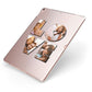 Love Personalised Photo Upload Apple iPad Case on Rose Gold iPad Side View