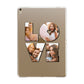 Love Personalised Photo Upload Apple iPad Gold Case