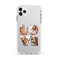 Love Personalised Photo Upload Apple iPhone 11 Pro Max in Silver with White Impact Case