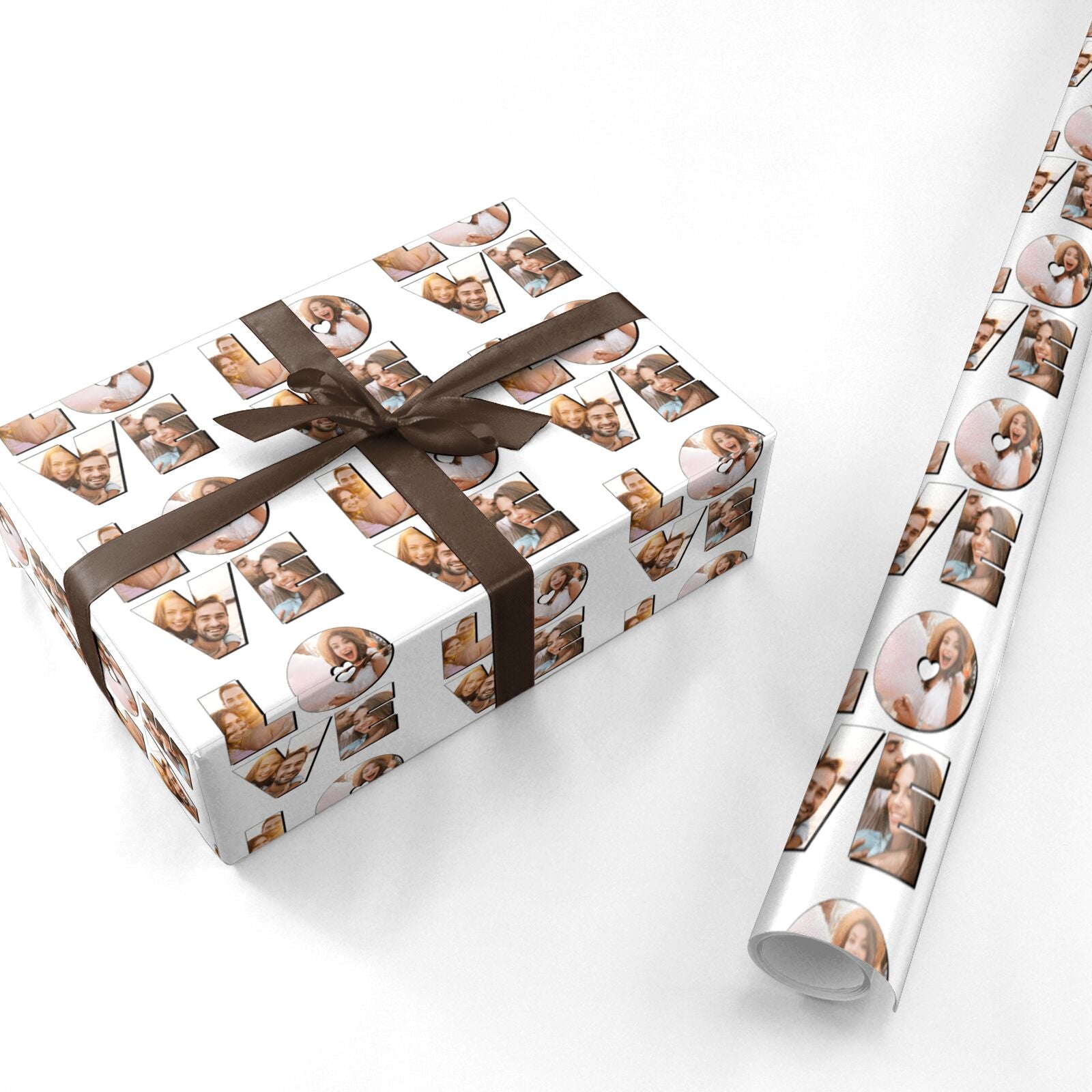 Love Personalised Photo Upload Personalised Wrapping Paper