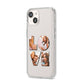 Love Personalised Photo Upload iPhone 14 Clear Tough Case Starlight Angled Image