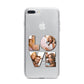 Love Personalised Photo Upload iPhone 7 Plus Bumper Case on Silver iPhone