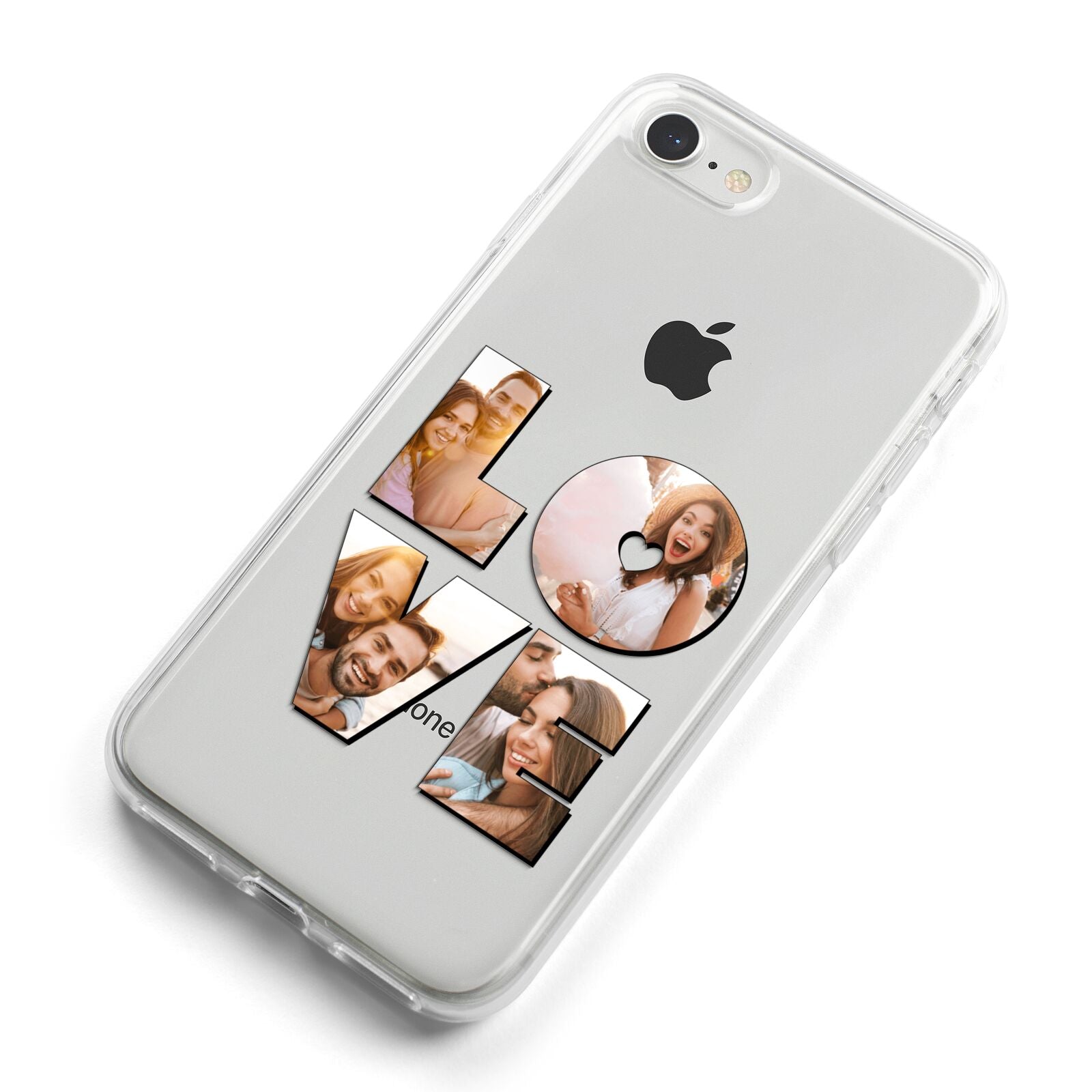 Love Personalised Photo Upload iPhone 8 Bumper Case on Silver iPhone Alternative Image