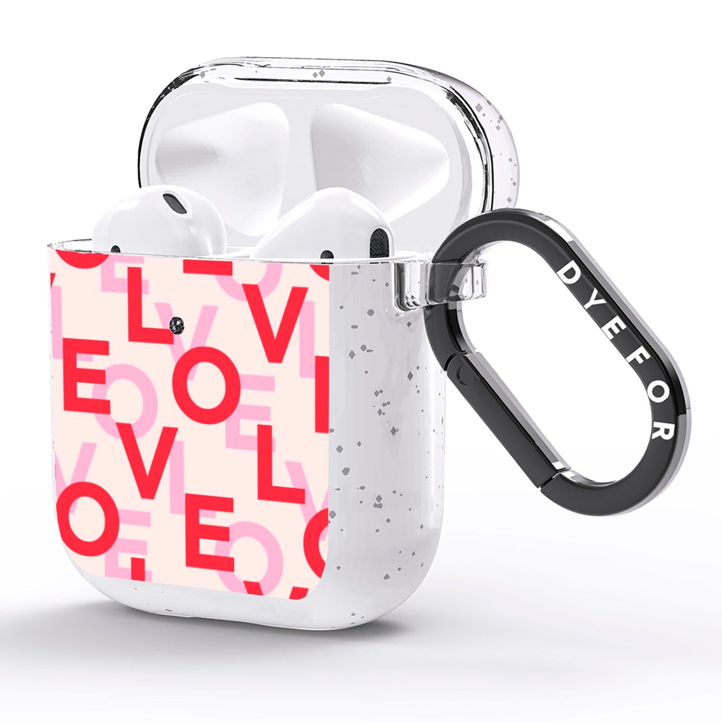 Love Valentine AirPods Glitter Case Side Image