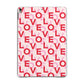 Love Valentine Apple iPad Grey Case