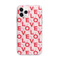 Love Valentine Apple iPhone 11 Pro Max in Silver with Bumper Case
