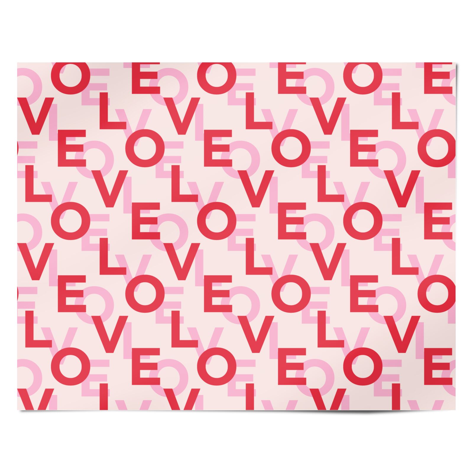 Love Valentine Personalised Wrapping Paper Alternative