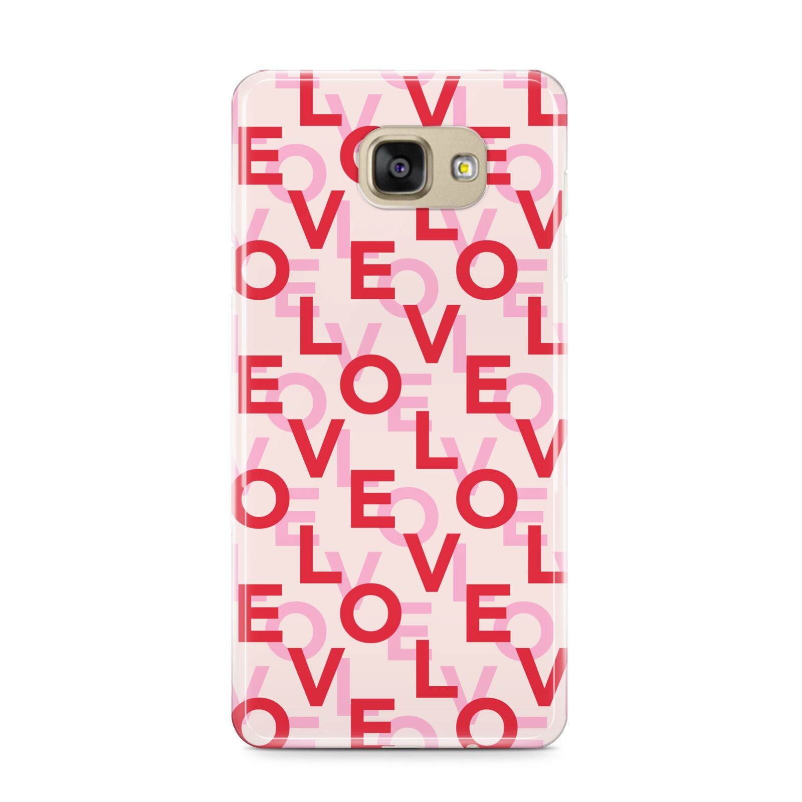 Love Valentine Samsung Galaxy A9 2016 Case on gold phone