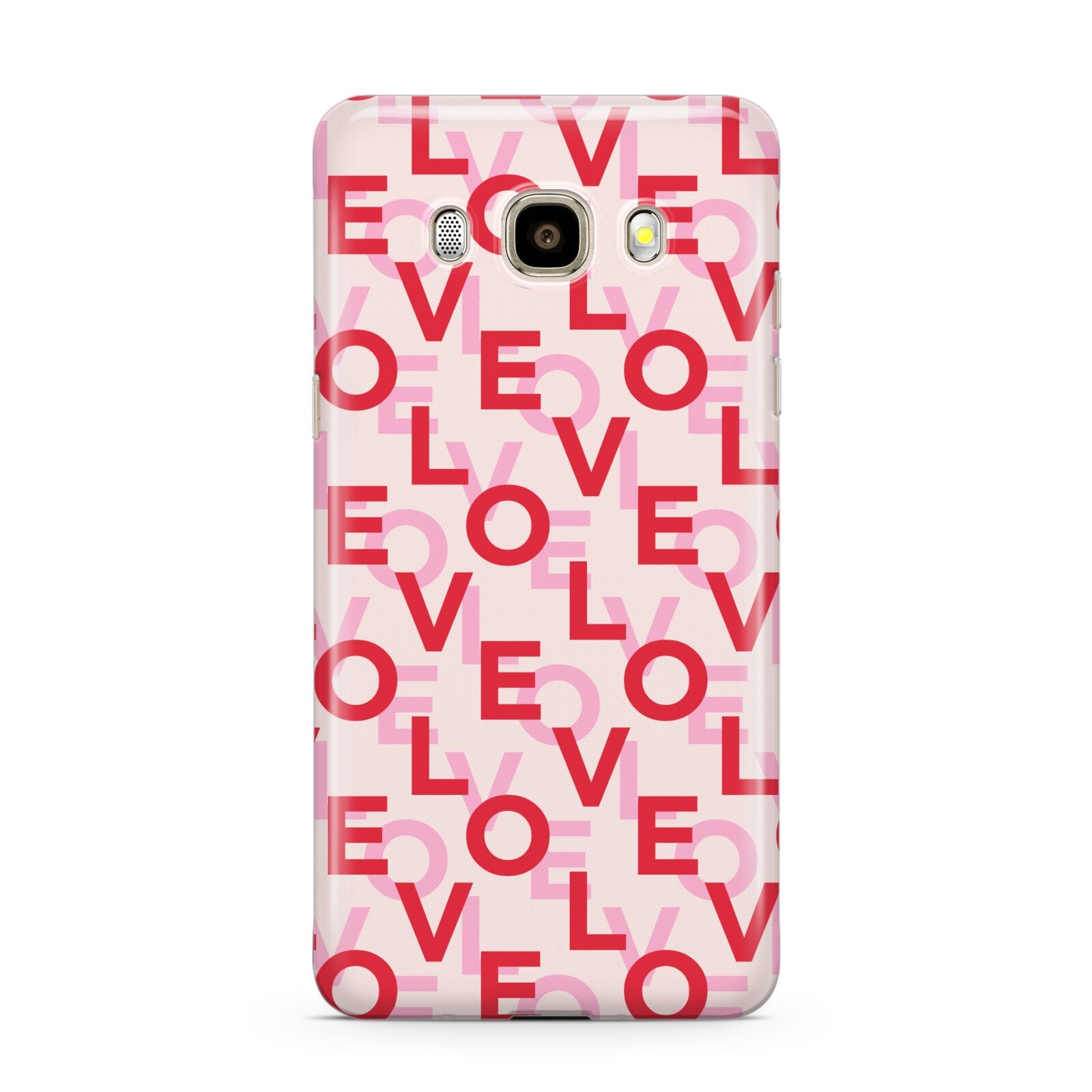 Love Valentine Samsung Galaxy J7 2016 Case on gold phone