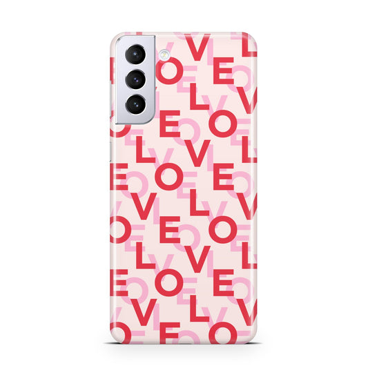 Love Valentine Samsung S21 Plus Phone Case
