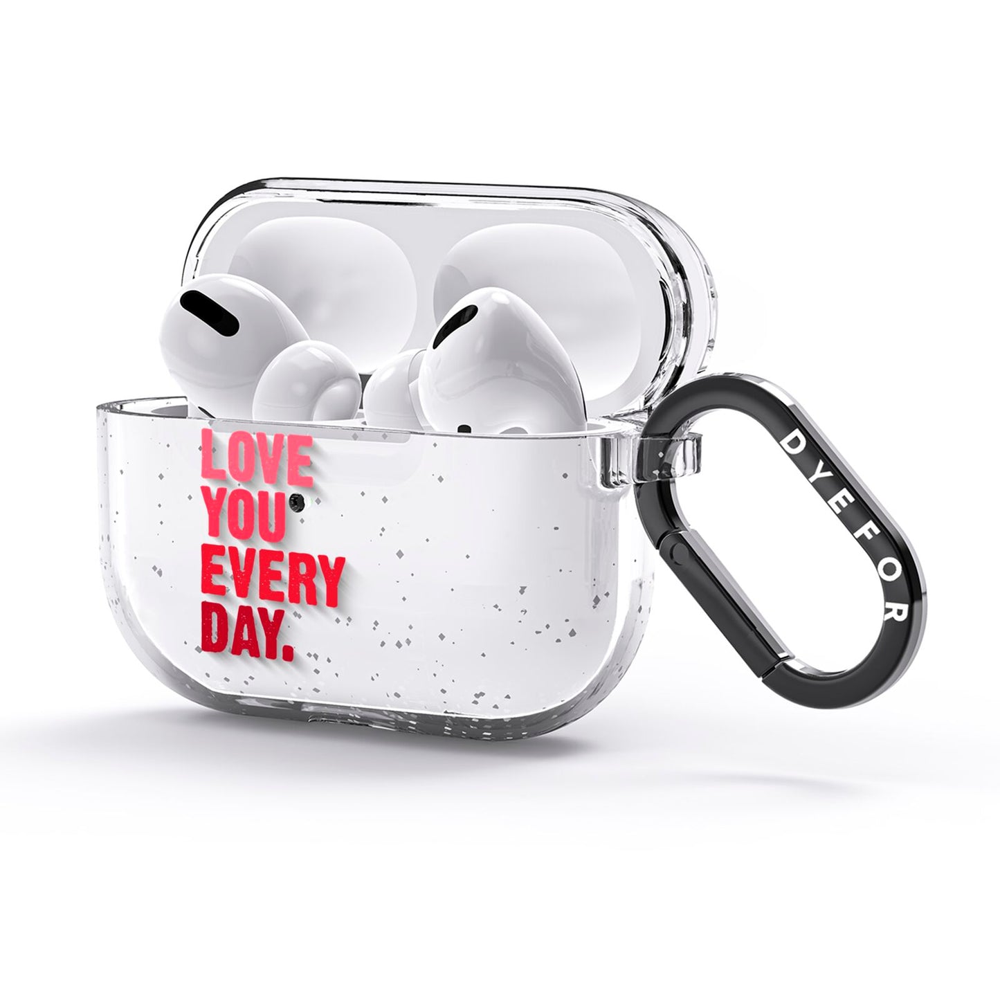 Love You Every Day AirPods Glitter Case 3rd Gen Side Image
