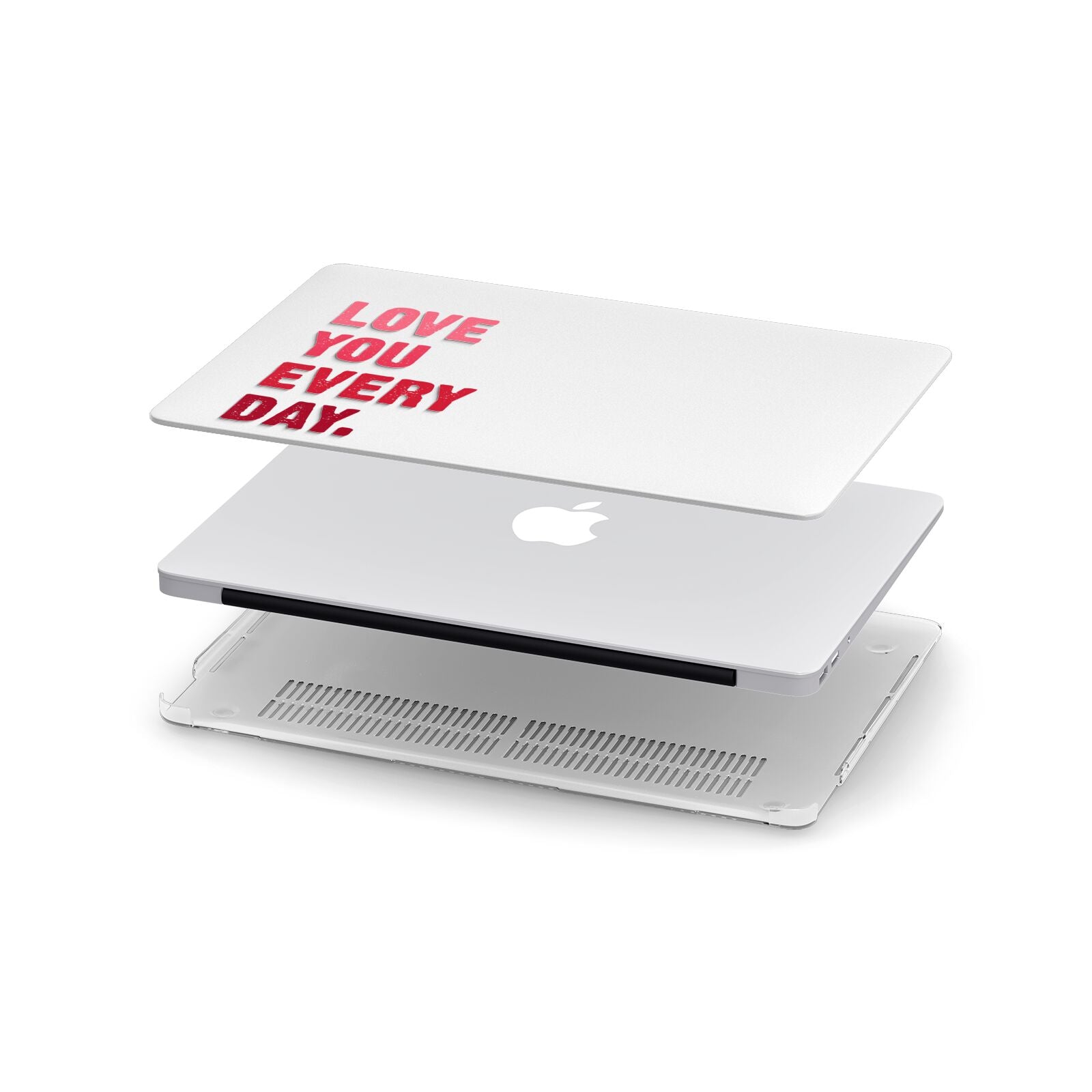 Love You Every Day Apple MacBook Case in Detail