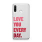 Love You Every Day Huawei P30 Lite Phone Case