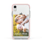 Love You Mum Photo Upload Apple iPhone XR Impact Case Pink Edge on Silver Phone