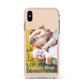 Love You Mum Photo Upload Apple iPhone Xs Max Impact Case Pink Edge on Gold Phone