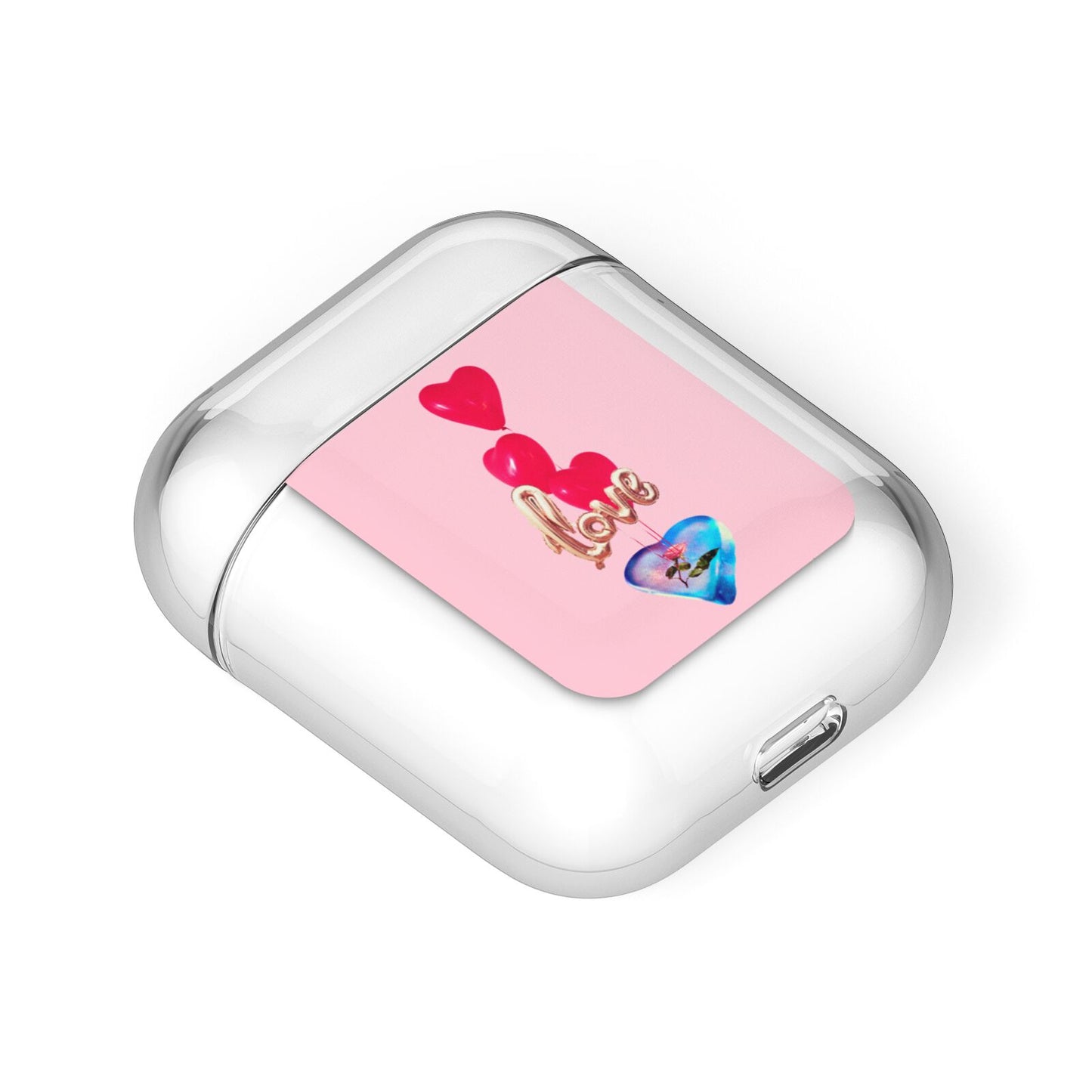 Love bubble balloon AirPods Case Laid Flat