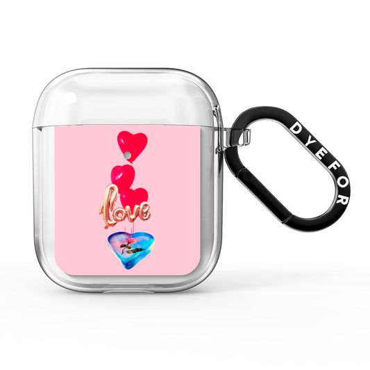 Love bubble balloon AirPods Clear Case