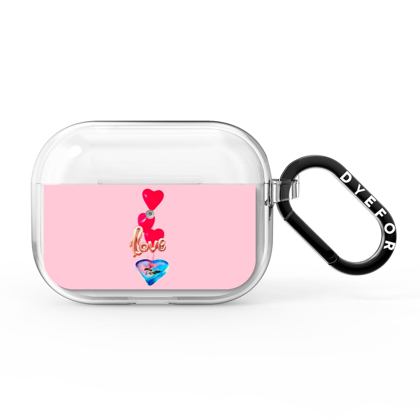 Love bubble balloon AirPods Pro Clear Case