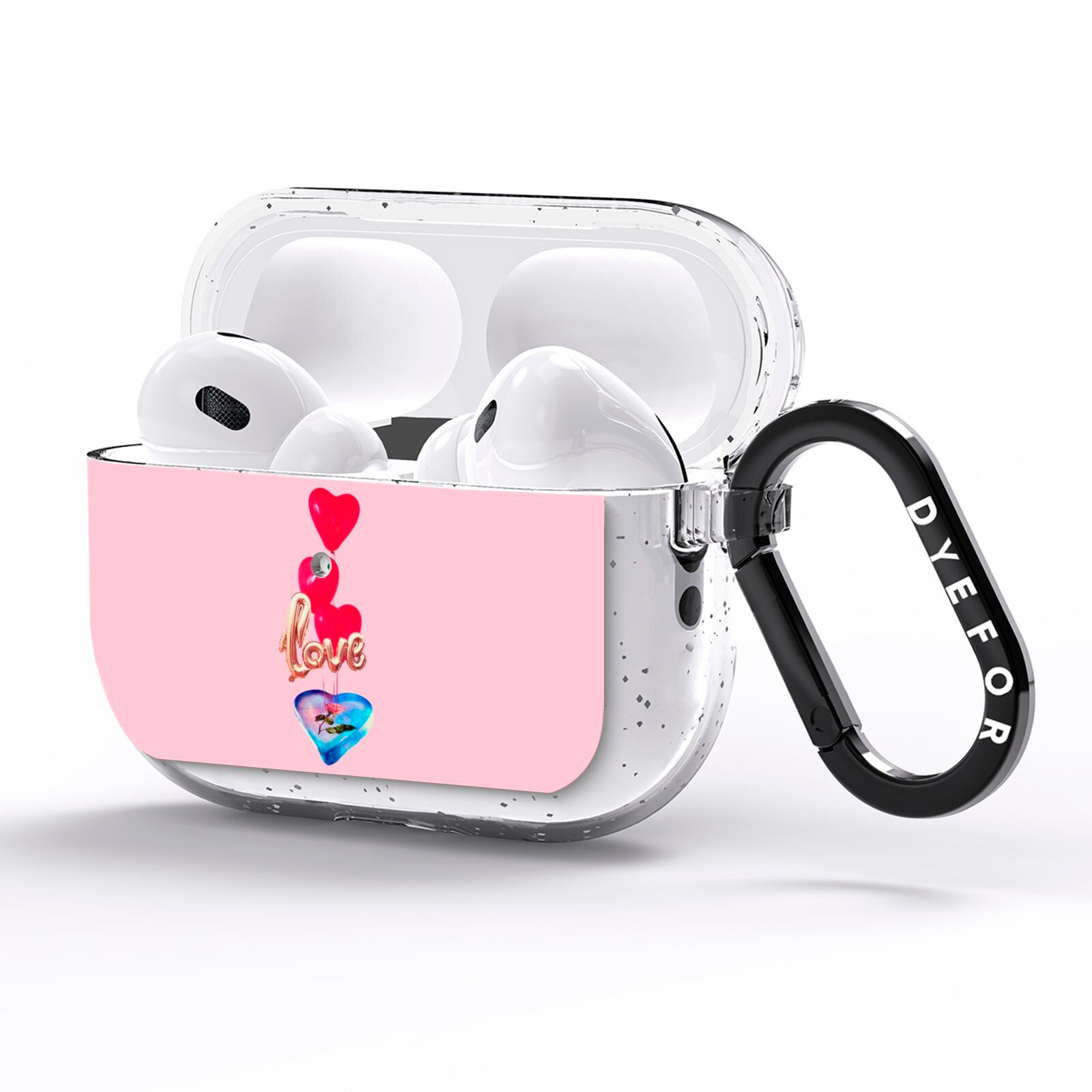 Love bubble balloon AirPods Pro Glitter Case Side Image