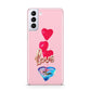 Love bubble balloon Samsung S21 Plus Phone Case