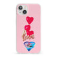 Love bubble balloon iPhone 13 Clear Bumper Case