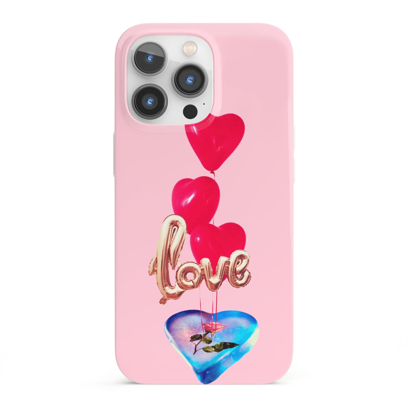 Love bubble balloon iPhone 13 Pro Full Wrap 3D Snap Case