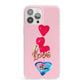 Love bubble balloon iPhone 13 Pro Max Clear Bumper Case