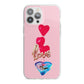 Love bubble balloon iPhone 13 Pro Max TPU Impact Case with White Edges